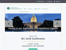 Tablet Screenshot of internationaleducationcouncil.org